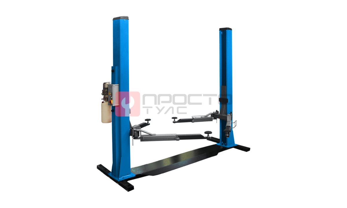  KraftWell KRW240EBH_blue Подъемник двухстоечный г/п 4000 кг., электрогидравлический с основанием (0)
