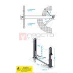  NORDBERG подъемник с нижней синхронизацией N4120B-4B_220V двухстоечный электрогидравлический  4т (2)
