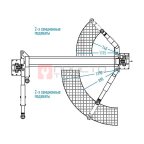  Подъемник двухстоечный NORDBERG N4121H-4T, 220V, с верхней синхронизацией (3)