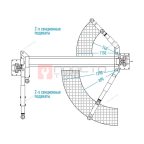  Подъемник Nordberg N4121A-4T_220V, 2х стоечный 4т, асимметричный (5)