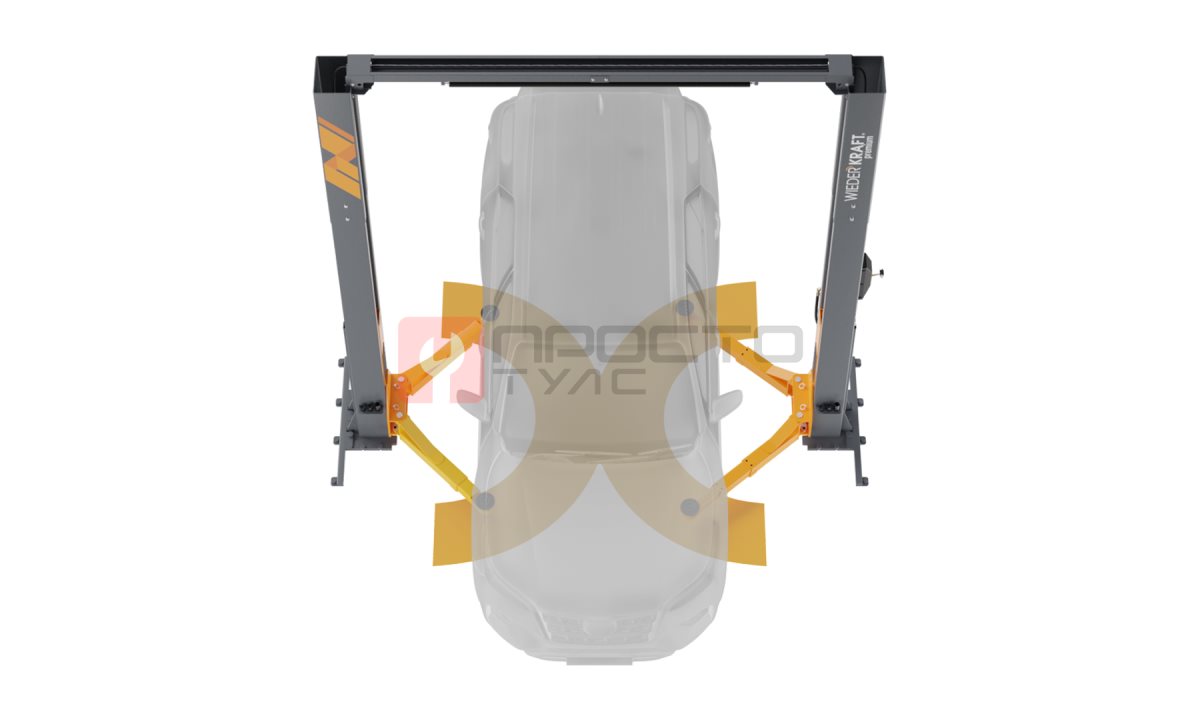  WDK-525N Подъемник двухстоечный с верхней синхронизацией 5 тонн, одност. разбл., 380В (1)
