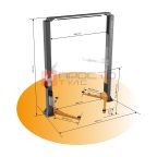  WDK-529 Подъемник двухстоечный с верхней синхронизацией 4 тонны, одност.разбл., 380В (3)
