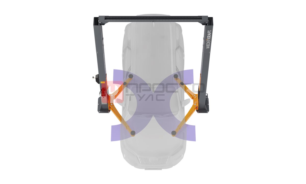  WDK-529 Подъемник двухстоечный с верхней синхронизацией 4 тонны, одност.разбл., 380В (1)