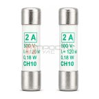  Предохранитель цилиндрический Italweber CH10 2А 500В (тип aM) мни (0)