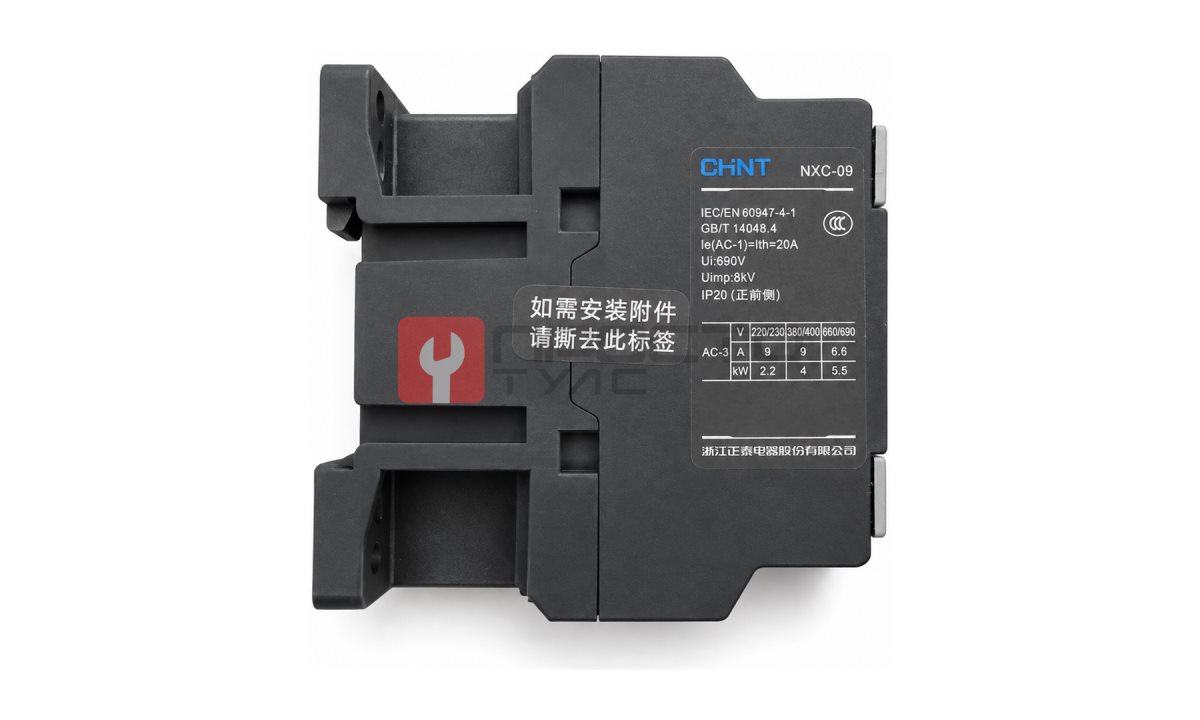  Контактор магнитный CHINT NXC-09 380V 50Hz (9А, 4кВт, 1NO+1NC) для блоков управления подъемников (1)