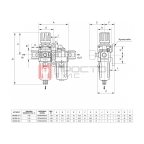  GARWIN PRO 807660-38-5 Модульная группа для подготовки воздуха с регулятором давления и манометром, 3/8