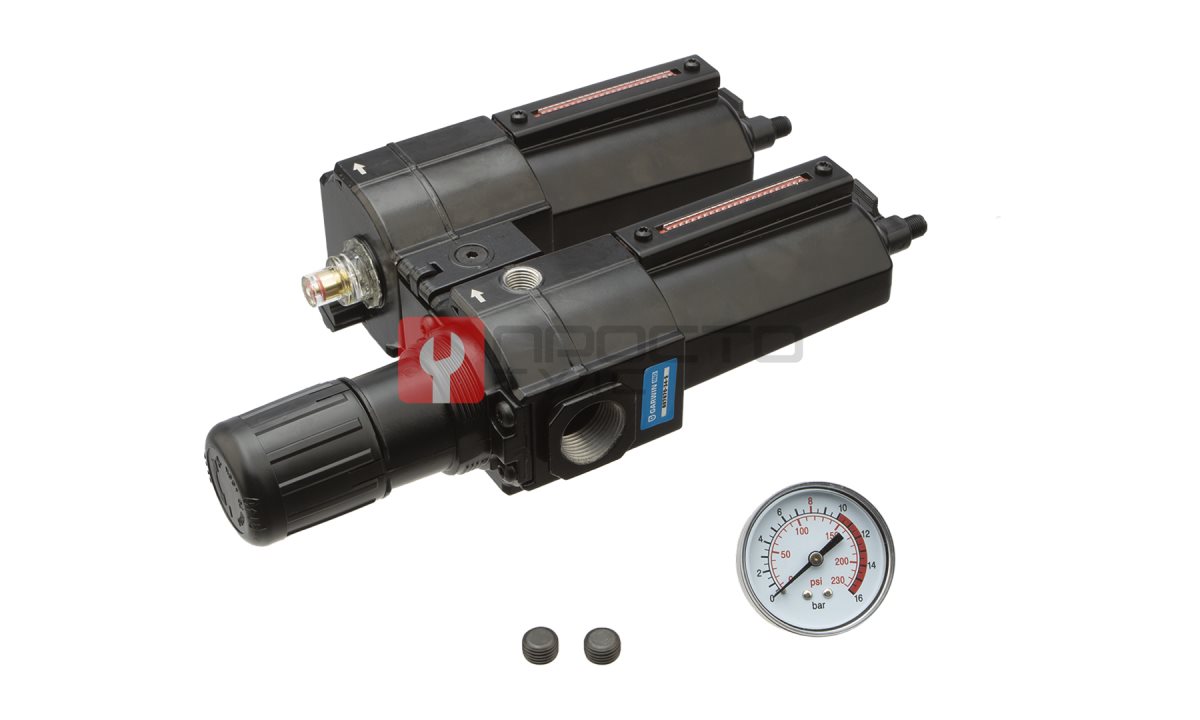  GARWIN INDUSTRIAL 807670-34-5 Модульная группа для подготовки воздуха с регулятором давления и манометром, 3/4