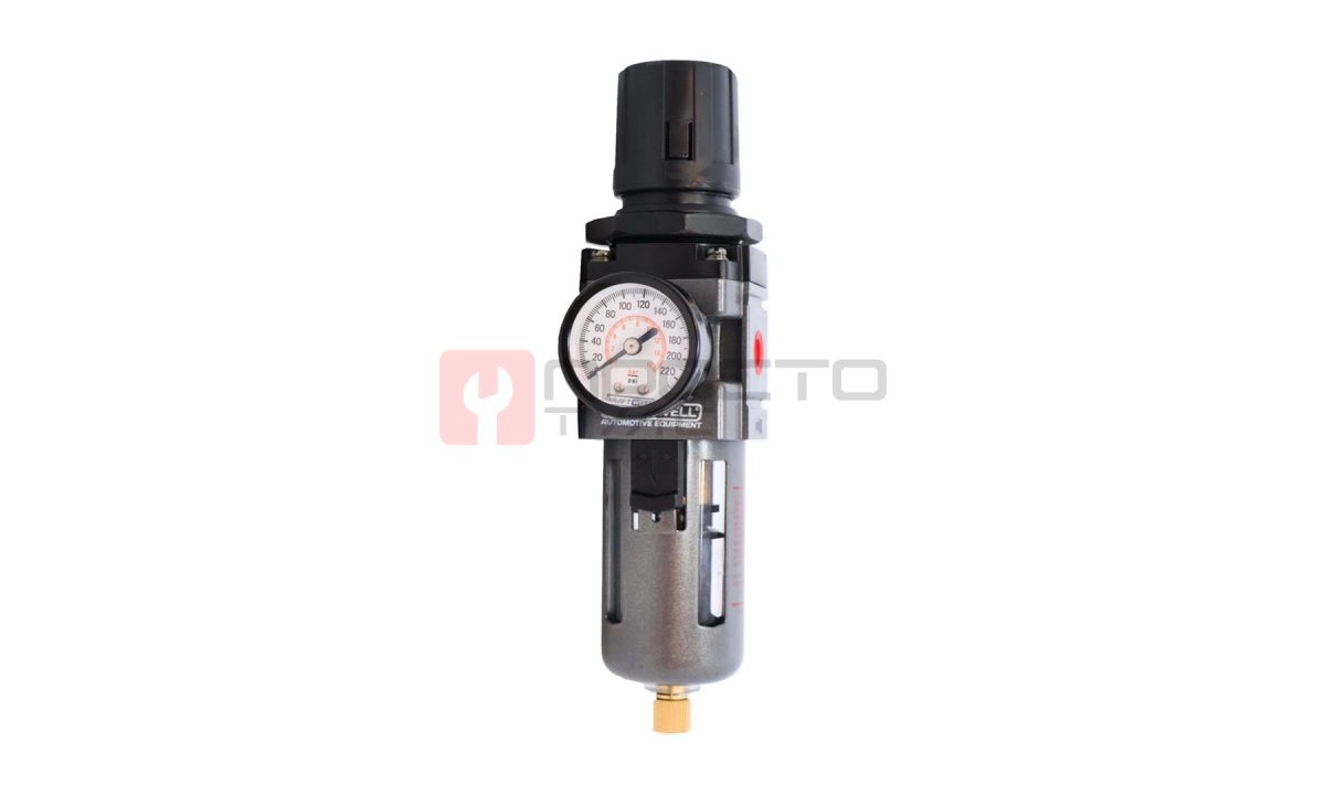  KraftWell KRW-FLR14W Фильтр-влагоотделитель с редуктором для пневмоинструмента, 1/4
