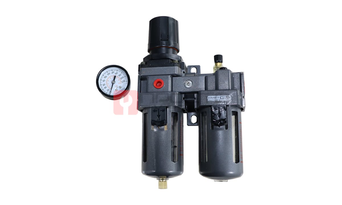  KraftWell KRW-FRL12C Фильтр-влагоотделитель с редуктором и лубрикатором, 1/2