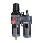  KraftWell KRW-FRL14C Фильтр-влагоотделитель с редуктором и лубрикатором, 1/4