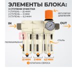  WDK-70760FA Блок подготовки воздуха 3/4