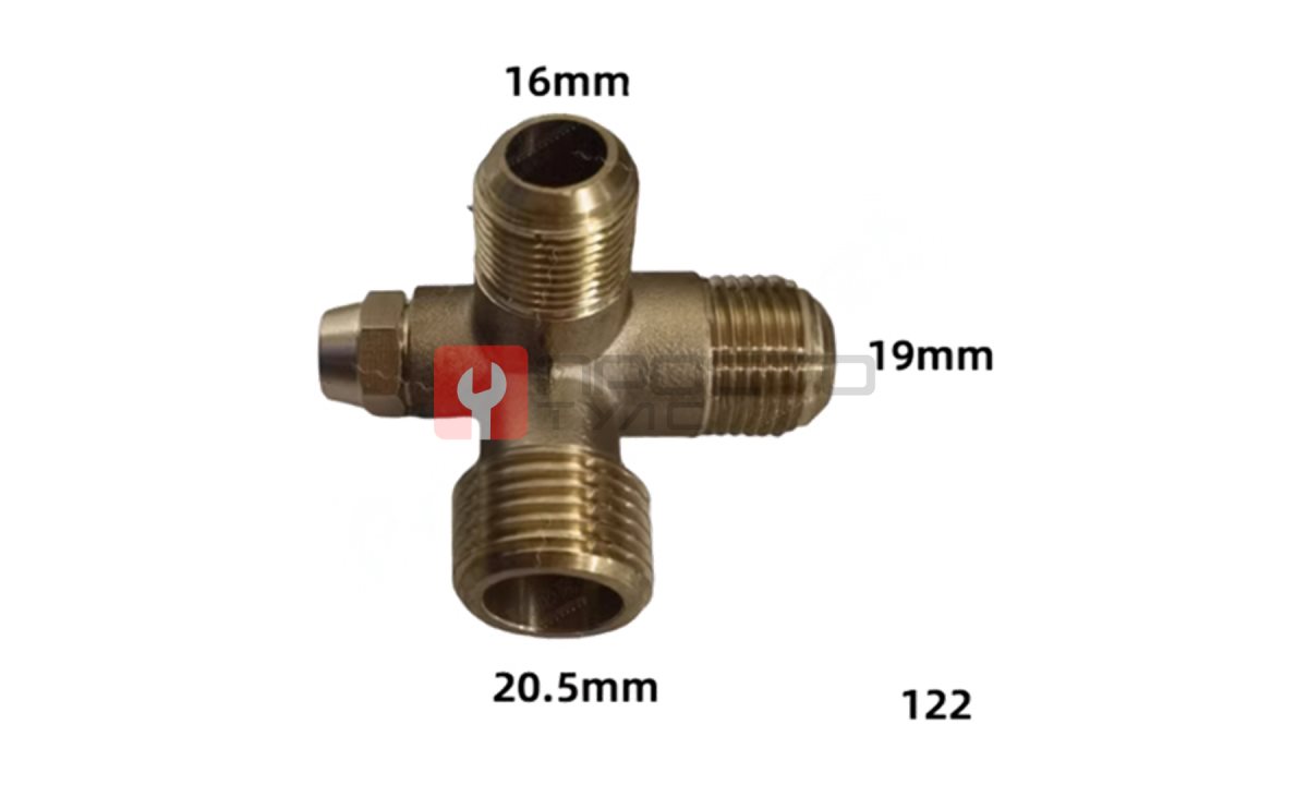  Четырехходовой + разгрузочный клапан 16*19*20.5mm 122 (0)