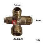  Четырехходовой + разгрузочный клапан 16*19*20.5mm 122 мни (0)