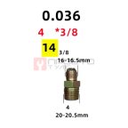  Фитинг прямой 0.036 4*3/8 16-16.5mm*20-20.5mm мни (0)