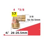  Фитинг угловой 16-16.5*20-20.5mm 17 мни (0)