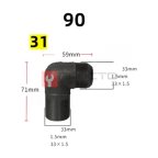  Фитинг угловой 33*33 31 мни (0)