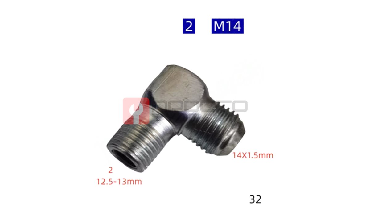  Фитинг угловой М14 *32 (0)
