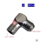  Фитинг угловой М14 *32 мни (0)
