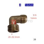  Фитинг угловой М16 *39 мни (0)