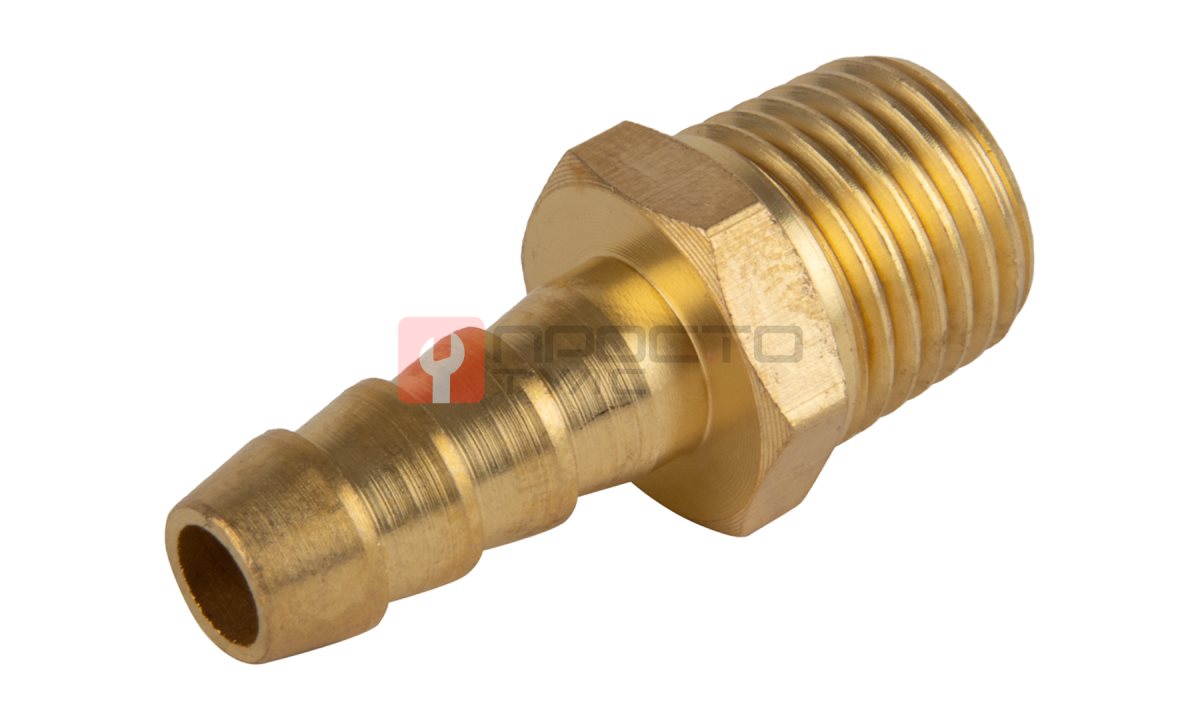  OPT-72008HHM Штуцер пневматический ёлочка, внешняя резьба 1/4