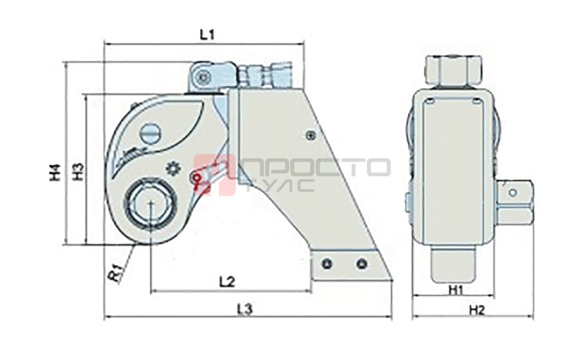  GARWIN PRO 540510-5 Гайковёрт гидравлический с приводным квадратом 1.1/2”; 752-7528 Нм (1)