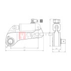  GARWIN INDUSTRIAL 540513 -8 Гайковёрт гидравлический с приводным квадратом 1.1/2”; 1071-10712 Нм мни (1)