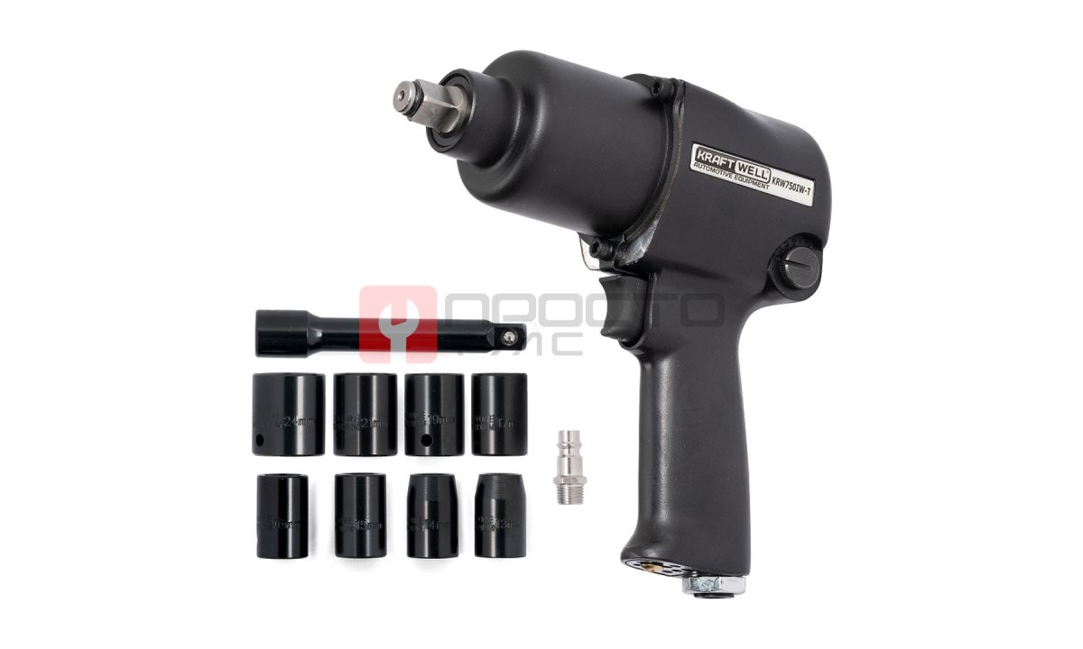  KraftWell KRW750IW-T Гайковерт пневматический 1/2