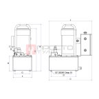  GARWIN INDUSTRIAL 811020-1-700-11-M Станция насосная гидравлическая с электроприводом для однополостного инструмента 220В; 700 бар; 11 л; ручное мни (1)