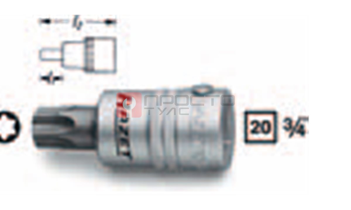 Головка с насадкой Torx T-70 HAZET 1012-T70 (0)