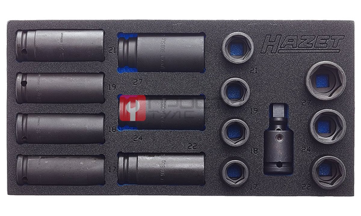  Набор торцевых ударных головок 1/2 Hazet 163-463/15. (0)