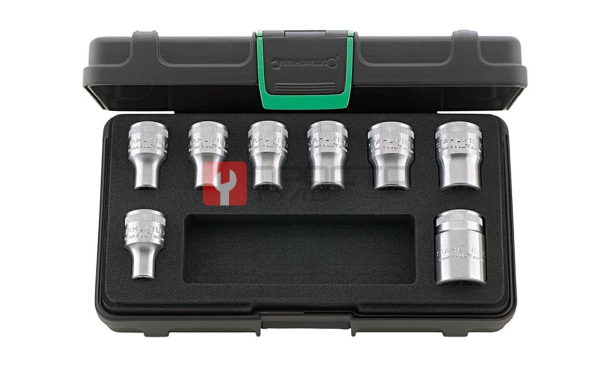  Набор торцевых головок 1/2” для внешних TORX®-винтов, STAHLWILLE, 96033704, 50TX/8 (0)