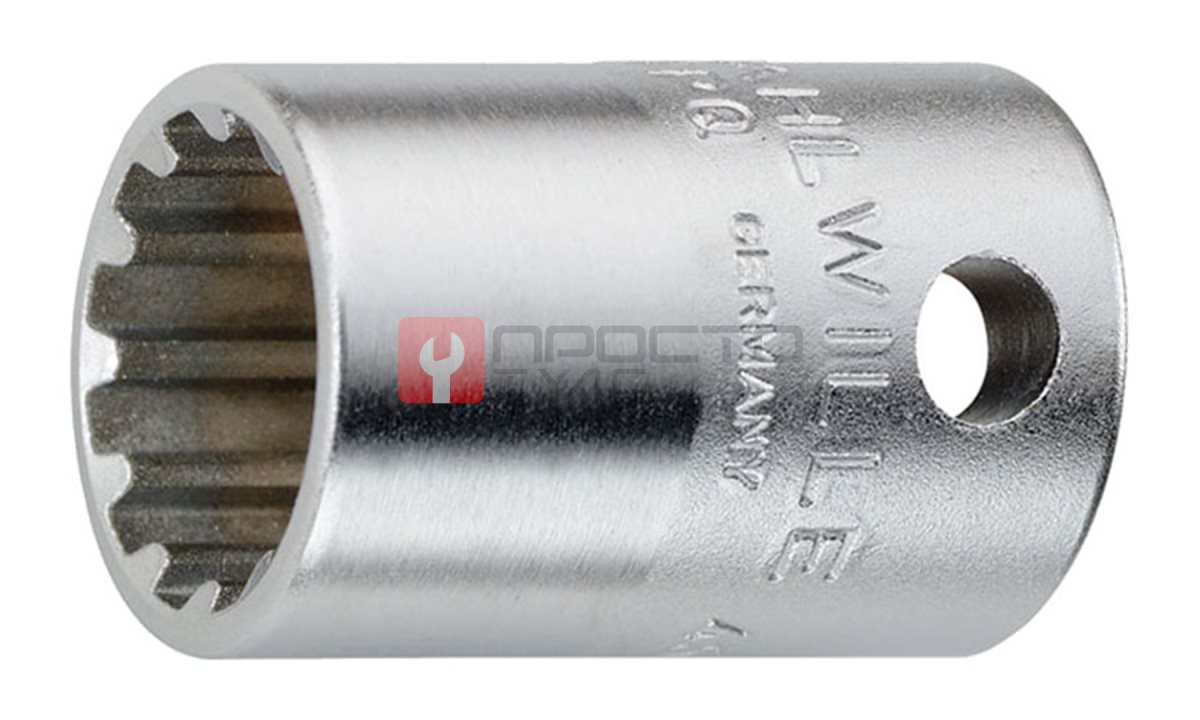  Насадука для ключей типа Spline-Drive, STAHLWILLE, 02011016, 45SP (0)