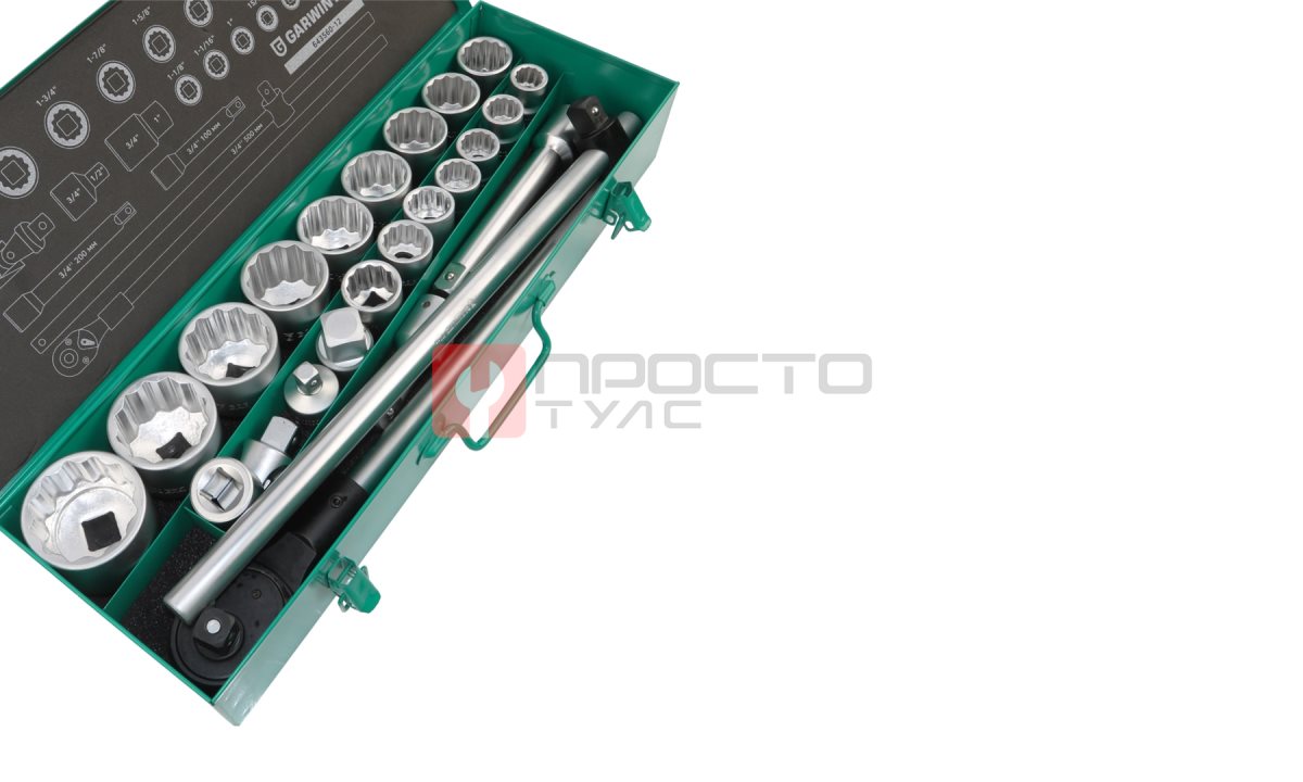  GARWIN PRO 643560-12 Набор торцевых головок дюймовых 3/4