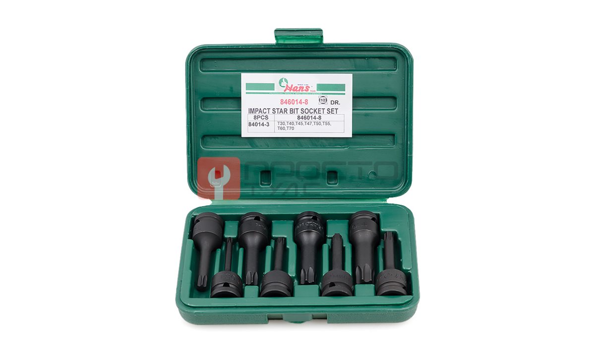  Комплект ударных бит Torx 1/2