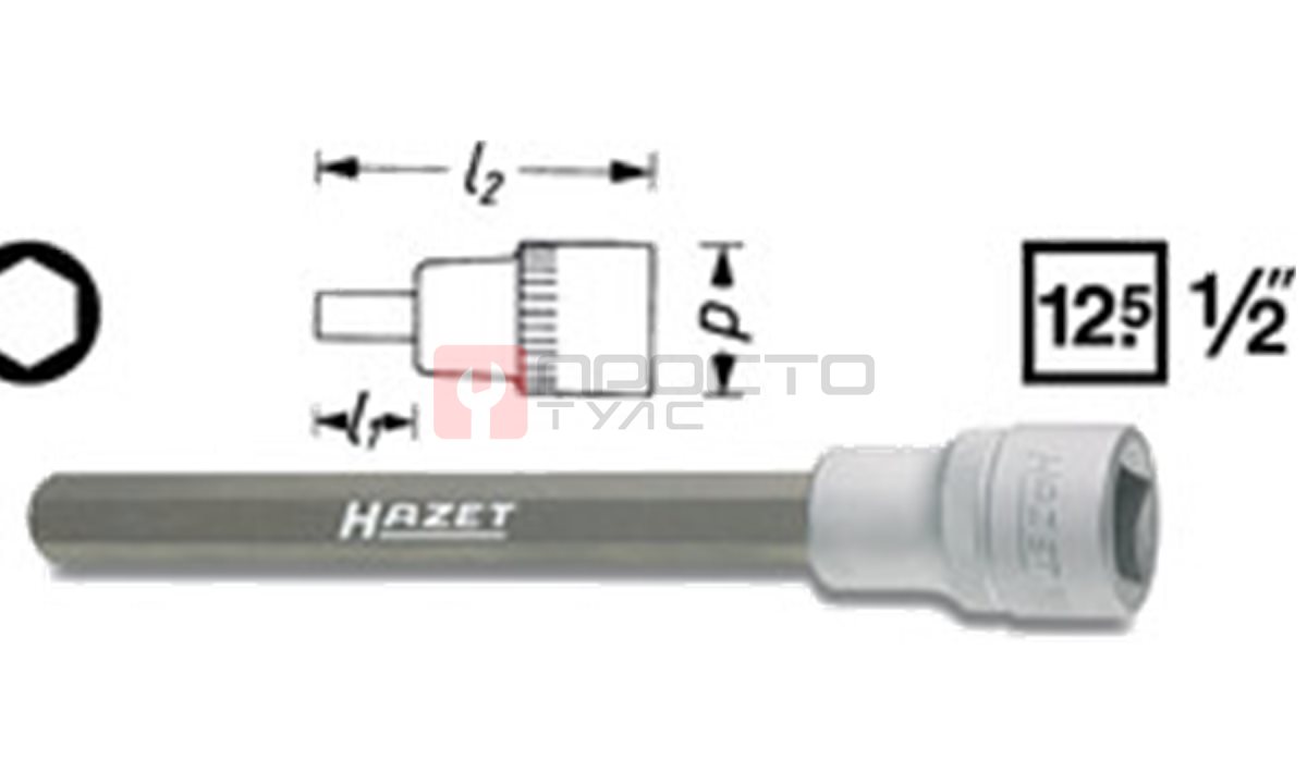  HAZET Головка с шестигранной вставкой 1/2
