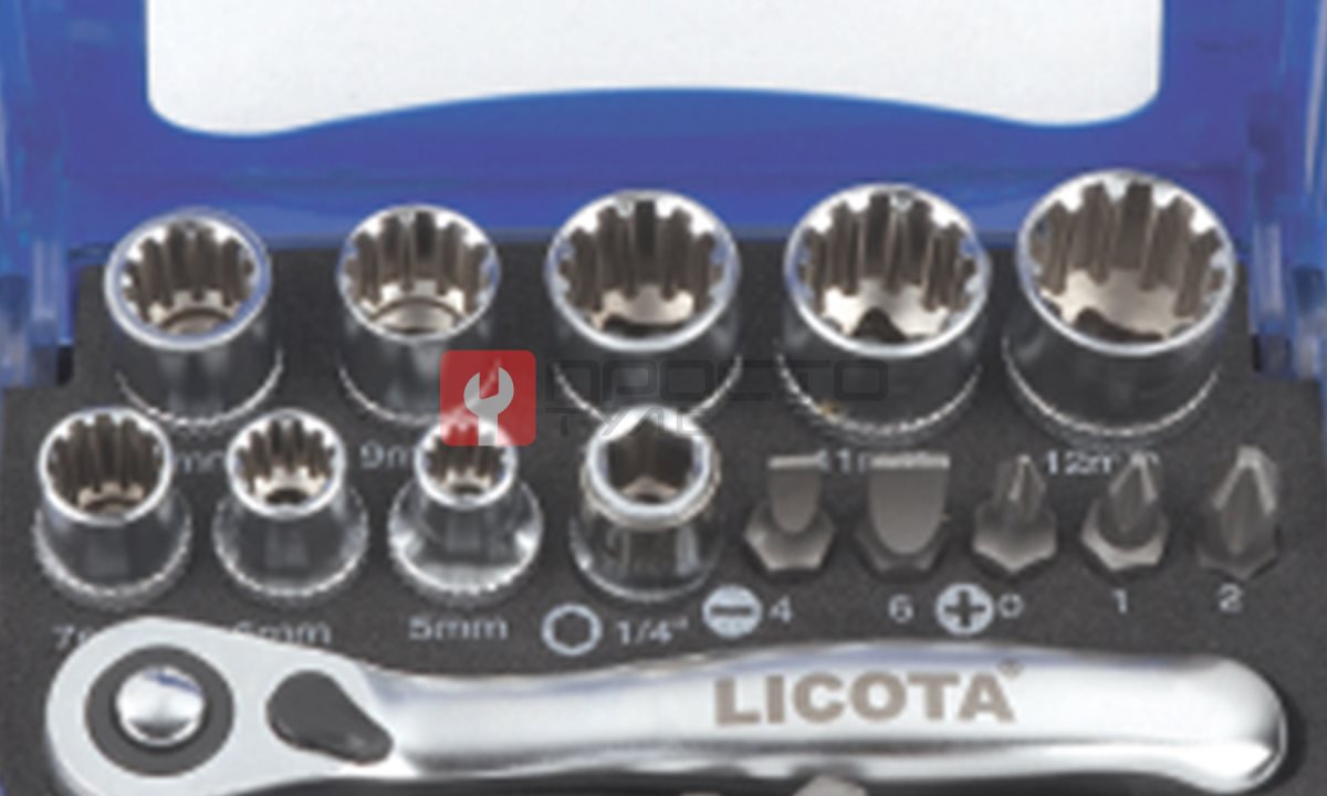  Licota ABD-70003 Набор торцевых головок 1/4