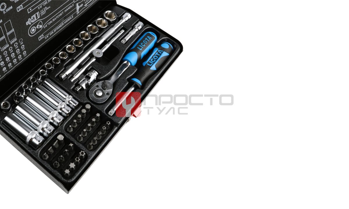  Licota ALT-5007F Набор торцевых головок 1/4