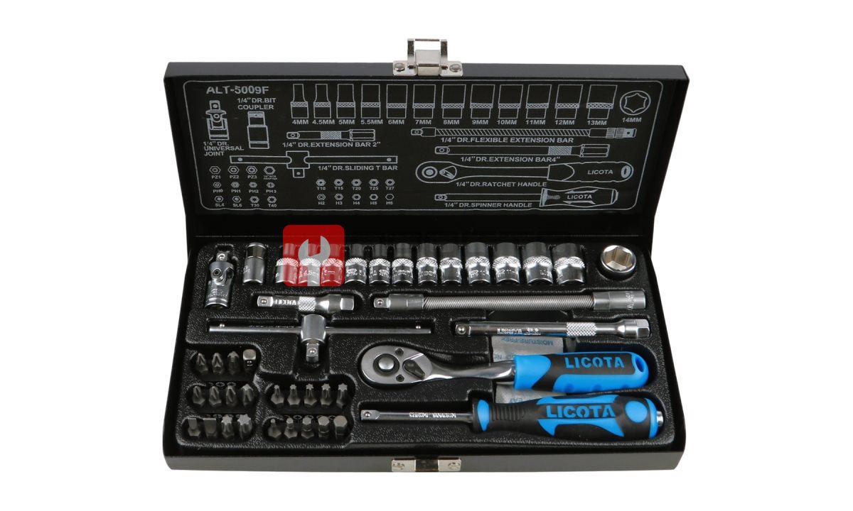  Licota ALT-5009F Набор торцевых головок 1/4