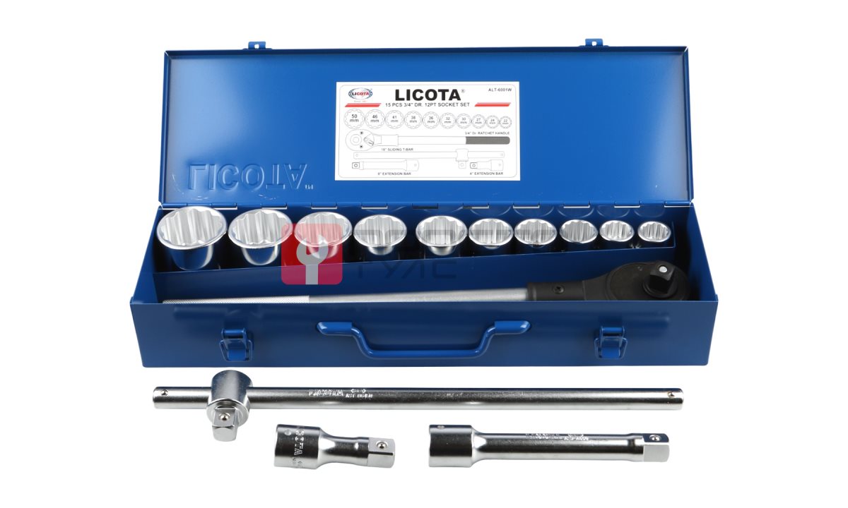  Licota ALT-6001W Набор торцевых головок 3/4