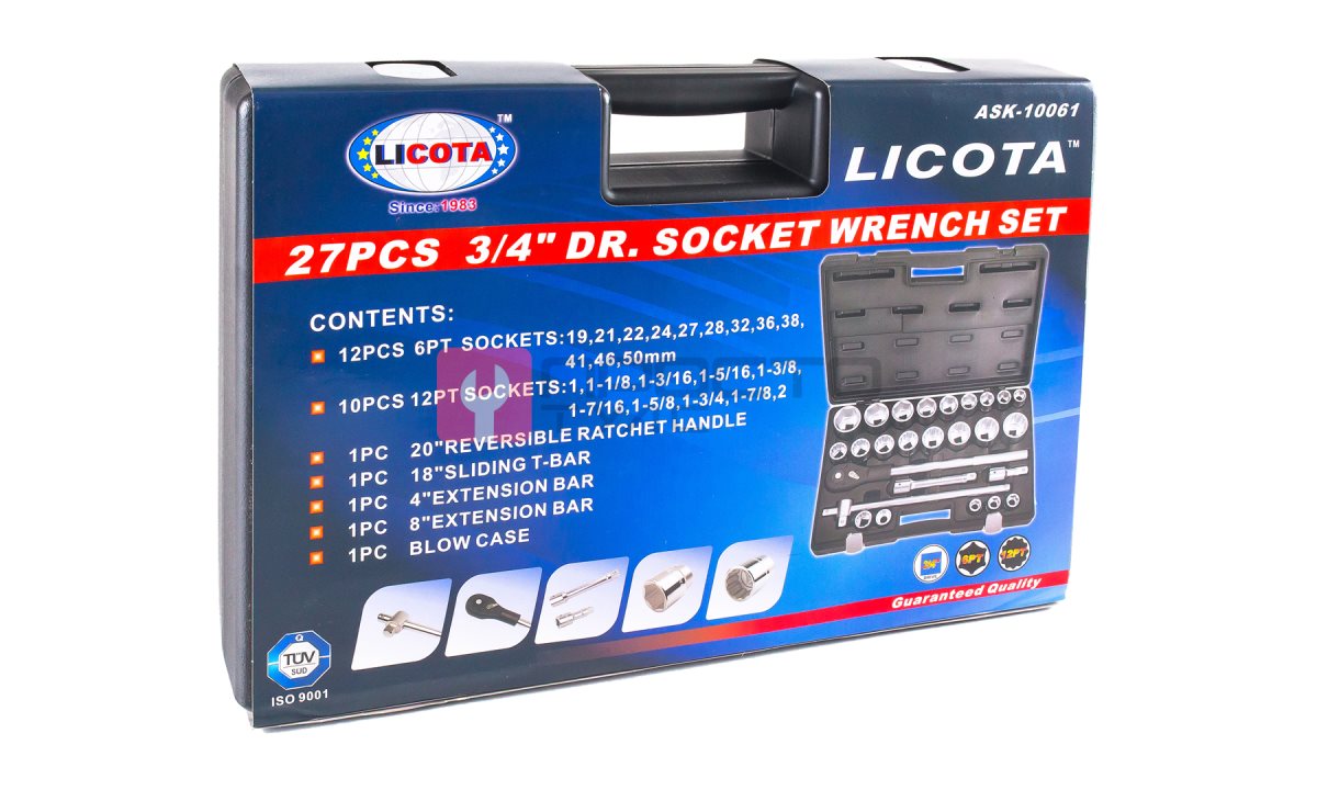  Licota ASK-10061 Набор торцевых головок 3/4