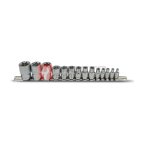  Набор головок на держателе ROSSVIK SST0424, 1/4