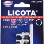  Licota TBS-22002 Набор торцевых головок 1/4