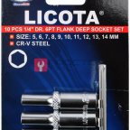  Licota TBS-23101 Набор глубоких торцевых головок 1/4
