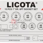  Licota TSK-20141-6 Набор торцевых головок 1