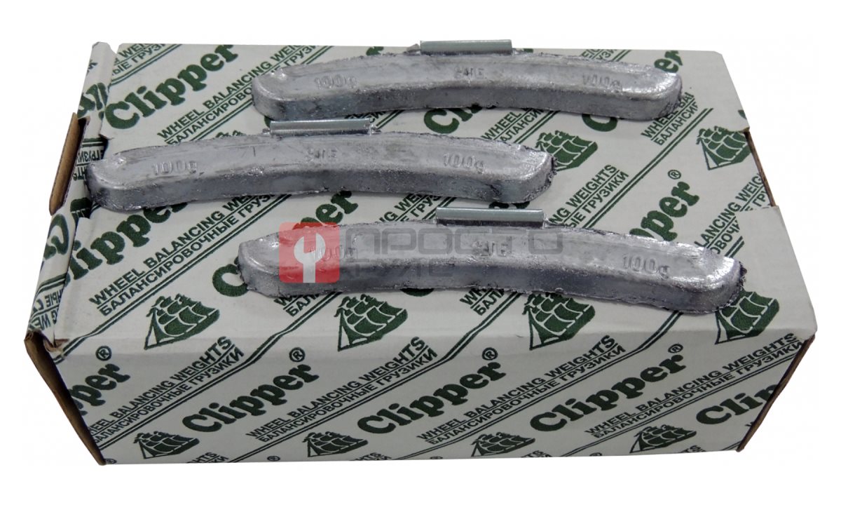 CLIPPER ГРУЗИК 02100 балансировочный для стального диска 100гр. (набор 25шт.) (0)