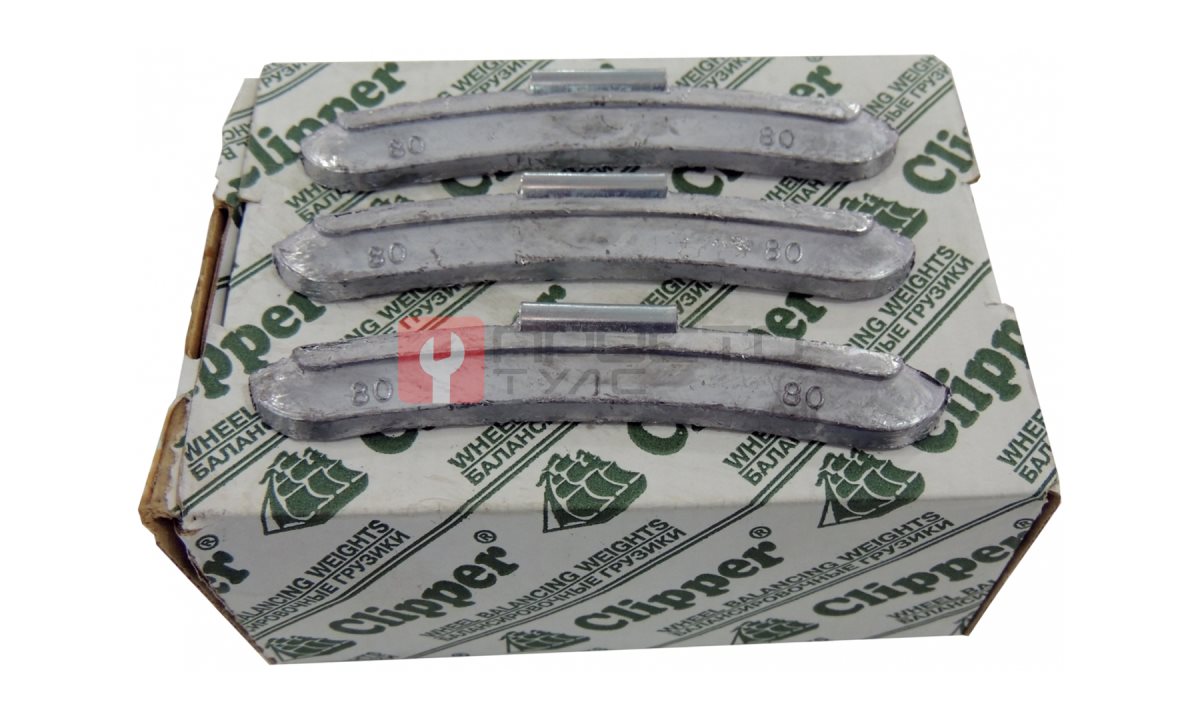  CLIPPER ГРУЗИК 0280 балансировочный для стального диска 80гр. (набор 25шт.) (0)