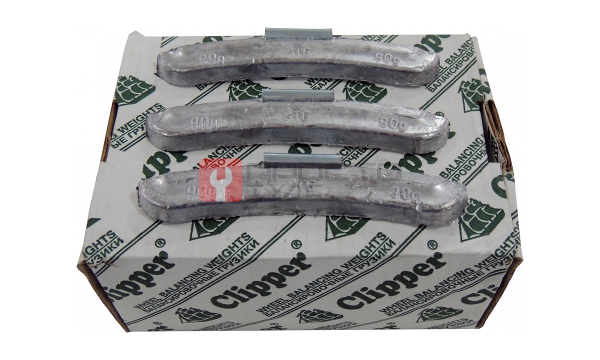 CLIPPER ГРУЗИК 0290 балансировочный для стального диска 90гр. (набор 25шт.) (0)