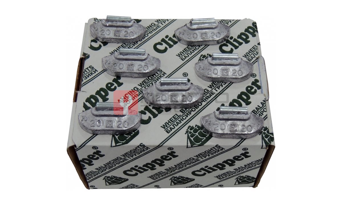  CLIPPER ГРУЗИК 0220 балансировочный для стального диска 20гр. (набор 100шт.) (0)