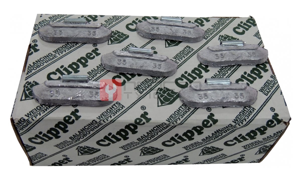  CLIPPER ГРУЗИК 0235 балансировочный для стального диска 35гр. (набор 100шт.) (0)