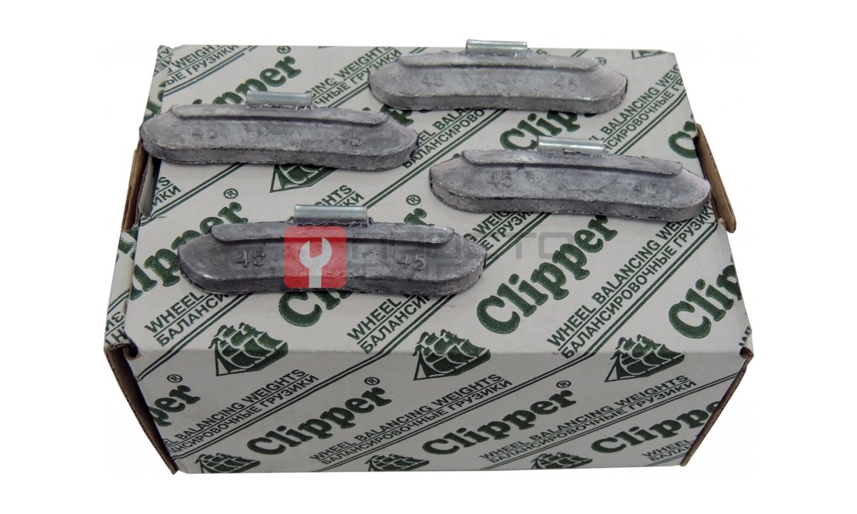  CLIPPER ГРУЗИК 0245 балансировочный для стального диска 45гр. (набор 50шт.) (0)